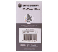 Часы настольные Bresser MyTime Duo LCD, белые