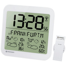 Часы настенные Bresser MyTime Meteotime LCD, белые