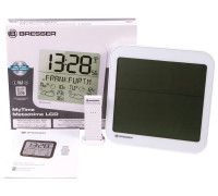 Часы настенные Bresser MyTime Meteotime LCD, белые