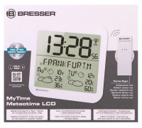 Часы настенные Bresser MyTime Meteotime LCD, белые