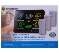 Метеостанция Bresser Thermo Hygro Quadro NLX с тремя датчиками