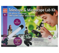 Набор EDU-TOYS: телескоп 30x и микроскоп 100–600x