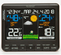 Метеостанция La Crosse WS6825 2 с цветным экраном и тремя датчиками