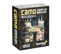 Бинокль Levenhuk Camo Grass 10x42 с сеткой